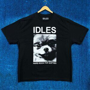 Idles Hard Rock for Softies Pomeranian Poster Band Tee XXXL
